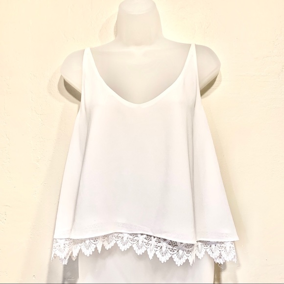 Atmosphere Tops - Atmosphere | Sheer Cropped Boho Layered Lace Tank
